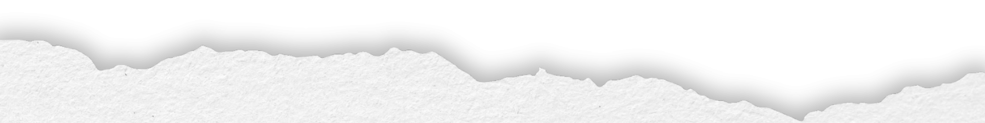 White paper with top and bottom edges torn, revealing a black background.